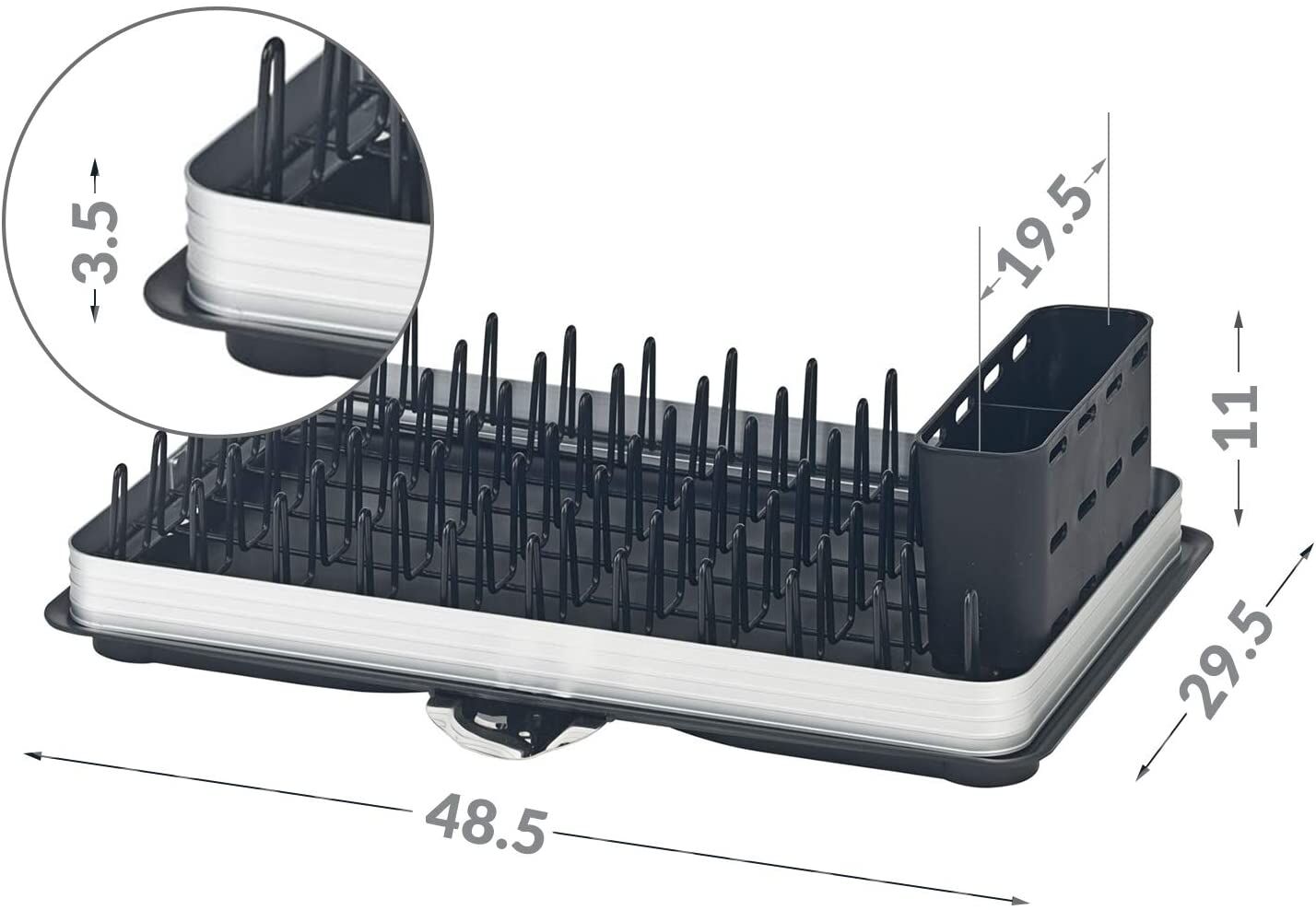 Chefarone Abtropfgestell Geschirr Aluminium