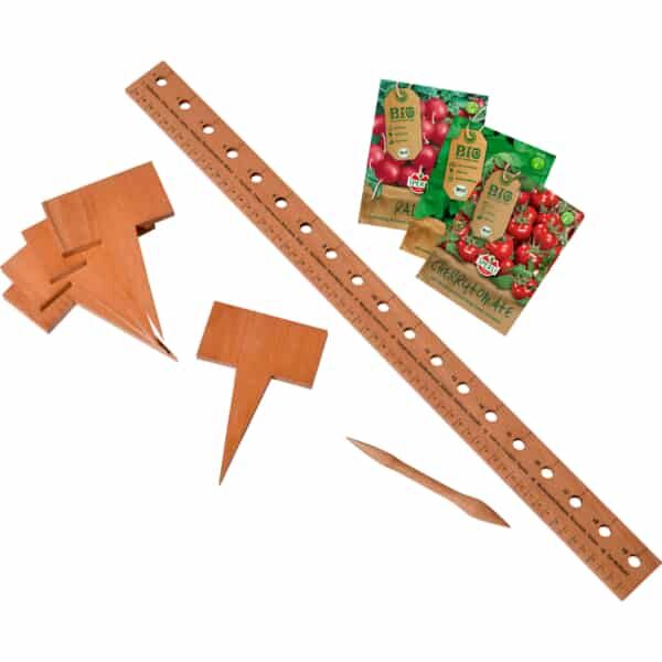 Dobar Pflanzen Starter-Set aus Buchenholz