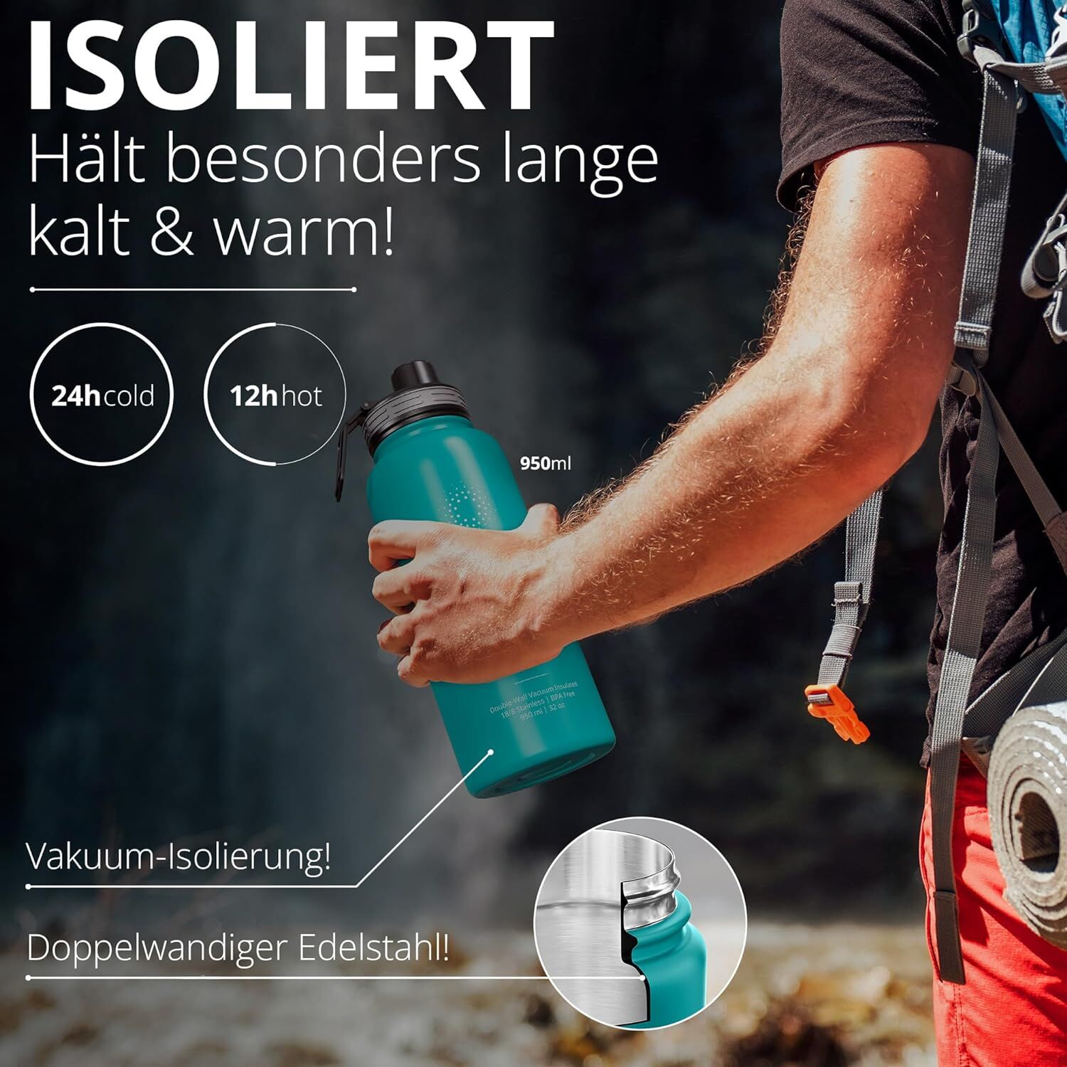 Werbung, Plakat, Flasche, Shaker