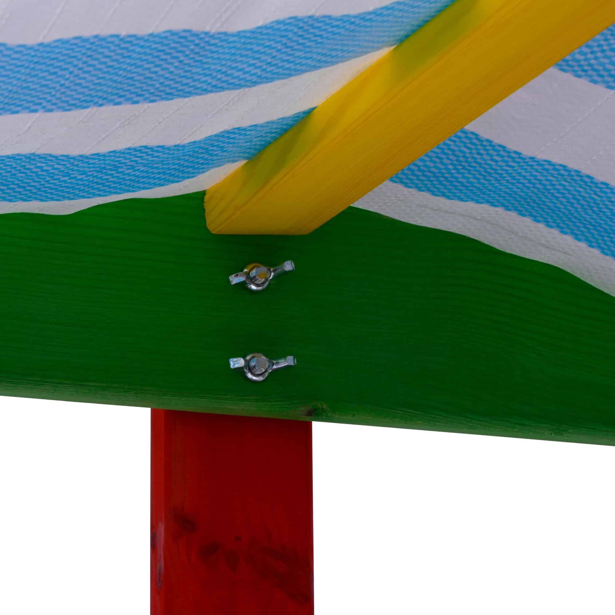 Dobar Sandkasten mit buntem Dach