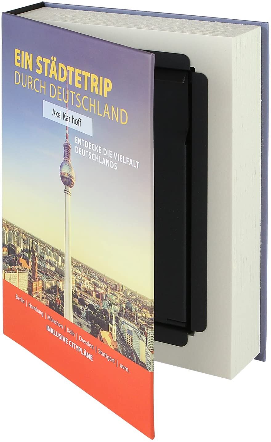 HMF Buchtresor "Städtetrip Deutschland" getarnte Geldkassette