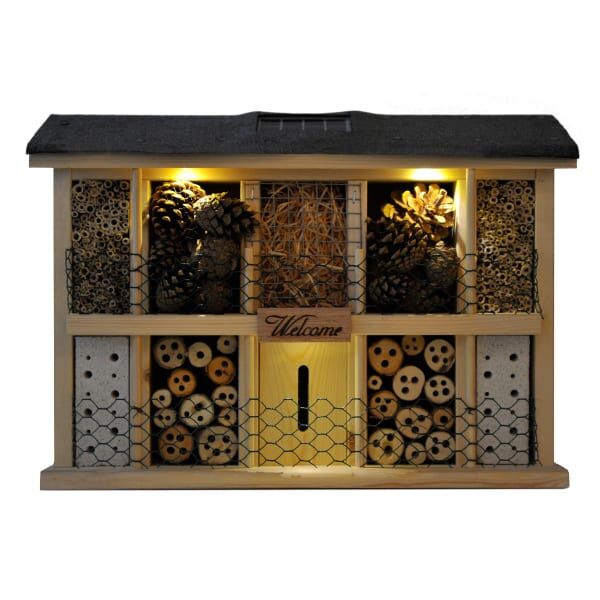 Dobar Insektenhotel Landsonne mit Solarlampe