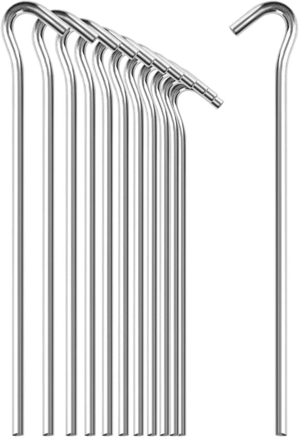 12x Zeltheringe Stahl dicke Erdnägel Camping Outdoor Ø7mm