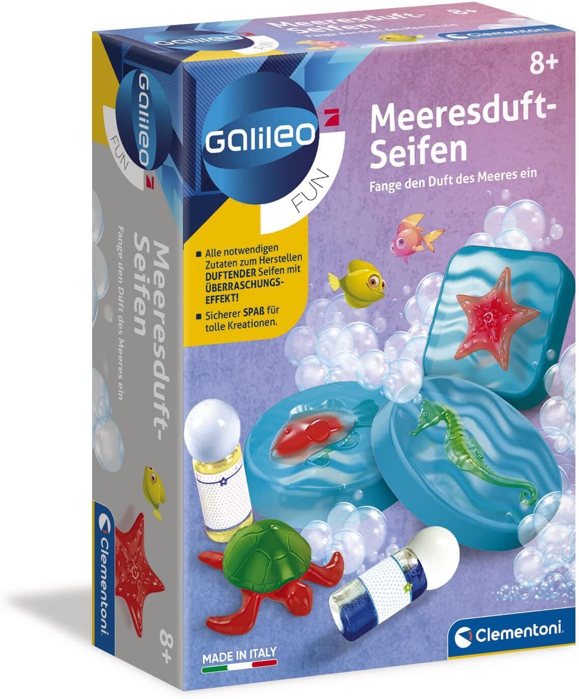 Clementoni 59276 Galileo Fun – Meeresduft-Seifen Baukasten-Set