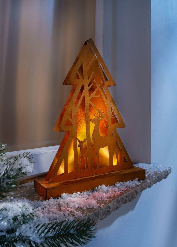 Weihnachtsdeko Tanne Fensterdeko