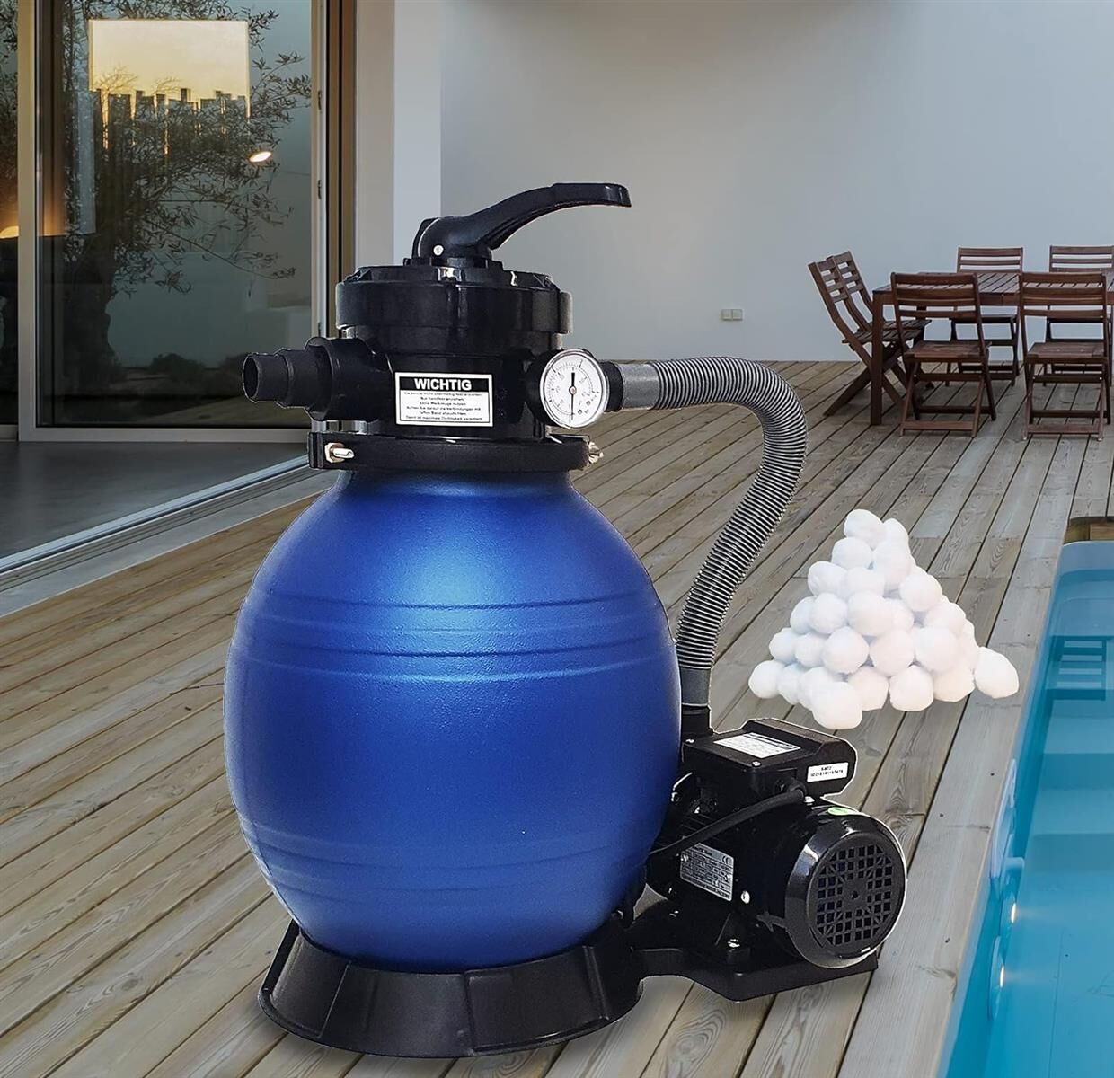 DMS SFA-01 Sandfilter Sandfilteranlage Sandfilter System Poolfilter