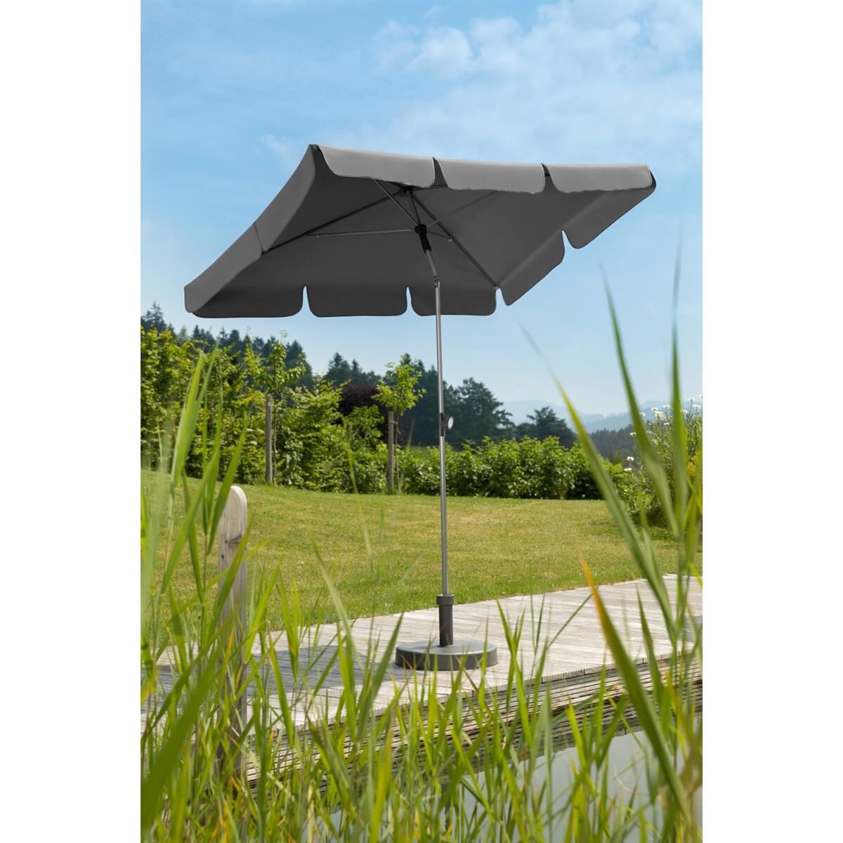 Gebäude, Wohnen, Terrasse, Sonnenschirm, Baldachin