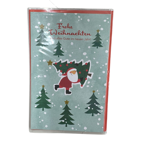 Grußkarte Frohe Weihnachten Geschenkkarte Weihnachtskarte