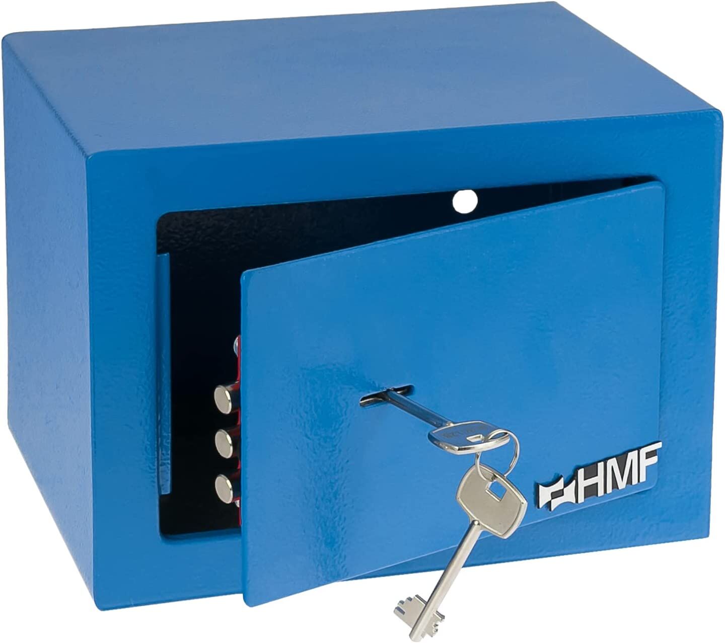 kleiner Safe, Schlosskasten, Schlüsselkasten, Metallsafe, Blaue Safe