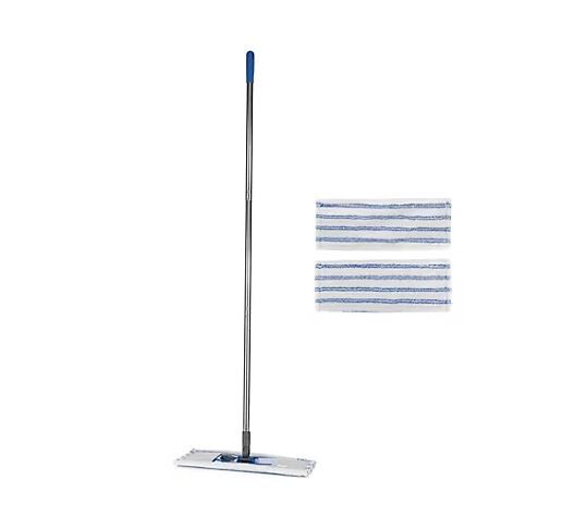 Profi Bodenwischer mit Easy-Click Pad-Wechselfunktion Stiellänge ca. 140cm