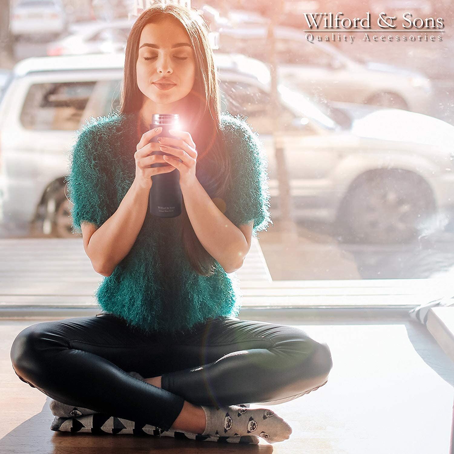 Person, Sitzend, Flasche, Shaker
