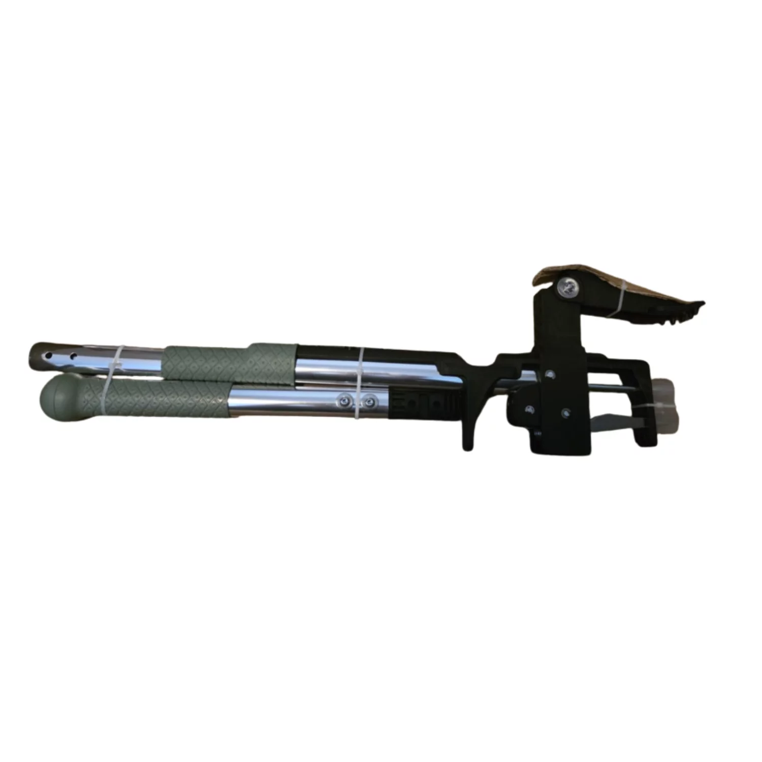 Stabilisierungsgriffe, Klemmenpistole, Schraubzwinge, Gurtband, Griffbereit