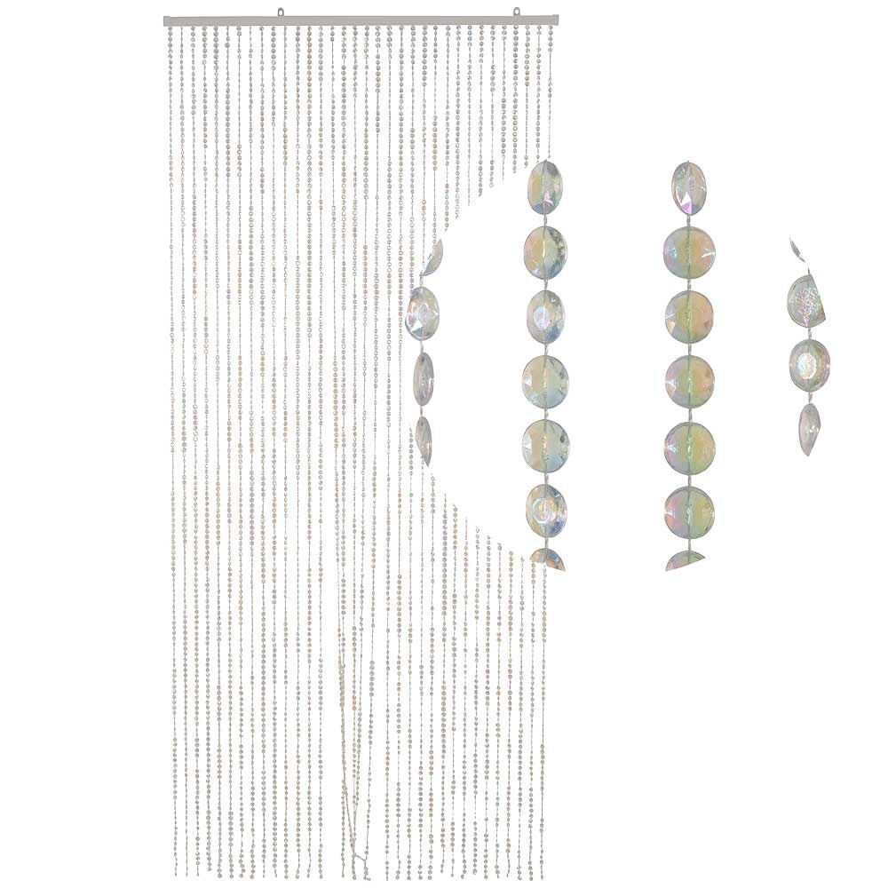 perlengord beaded curtain, sequins, hängedekoration, iridescent, fadenperlen