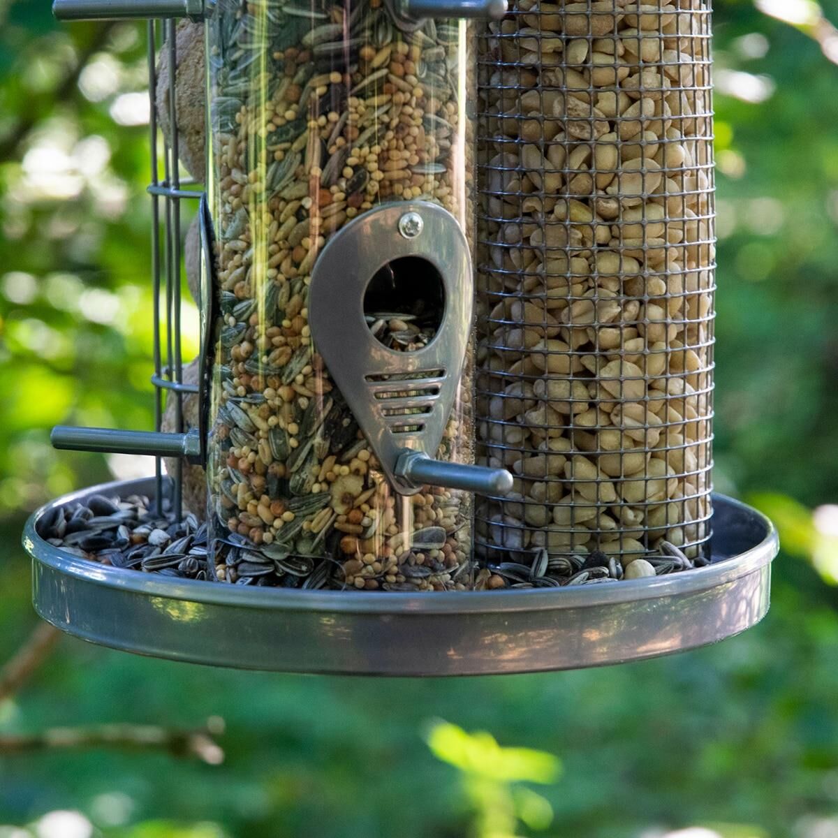 Vogelhaus, Saatenmischung, hängende Futterstation, Metallnetz, Garten-Dekoration