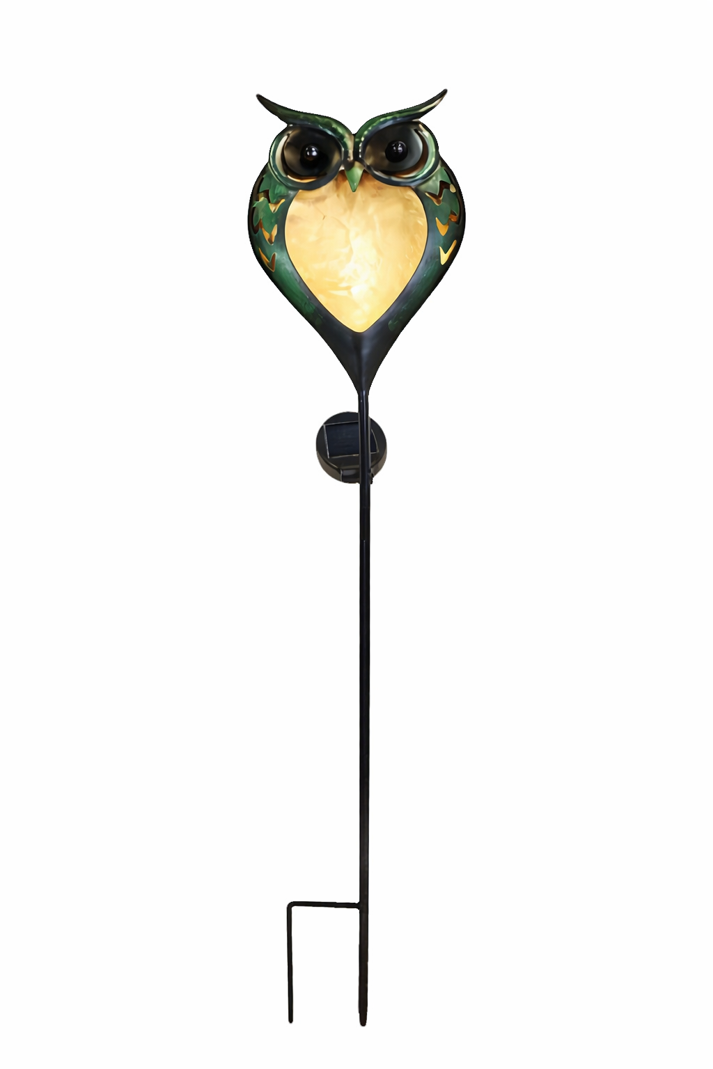 eule, augen, laterne, gartenstein, lichtfigur