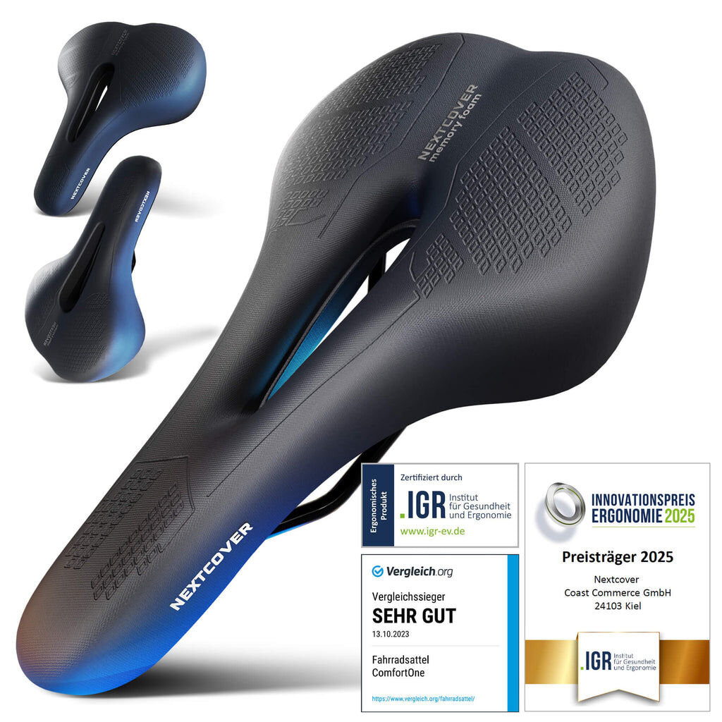 NEXTCOVER Fahrradsattel Mountainbike Memory-Foam 3.0 ergonomischer Fahrrad Sattel unisex