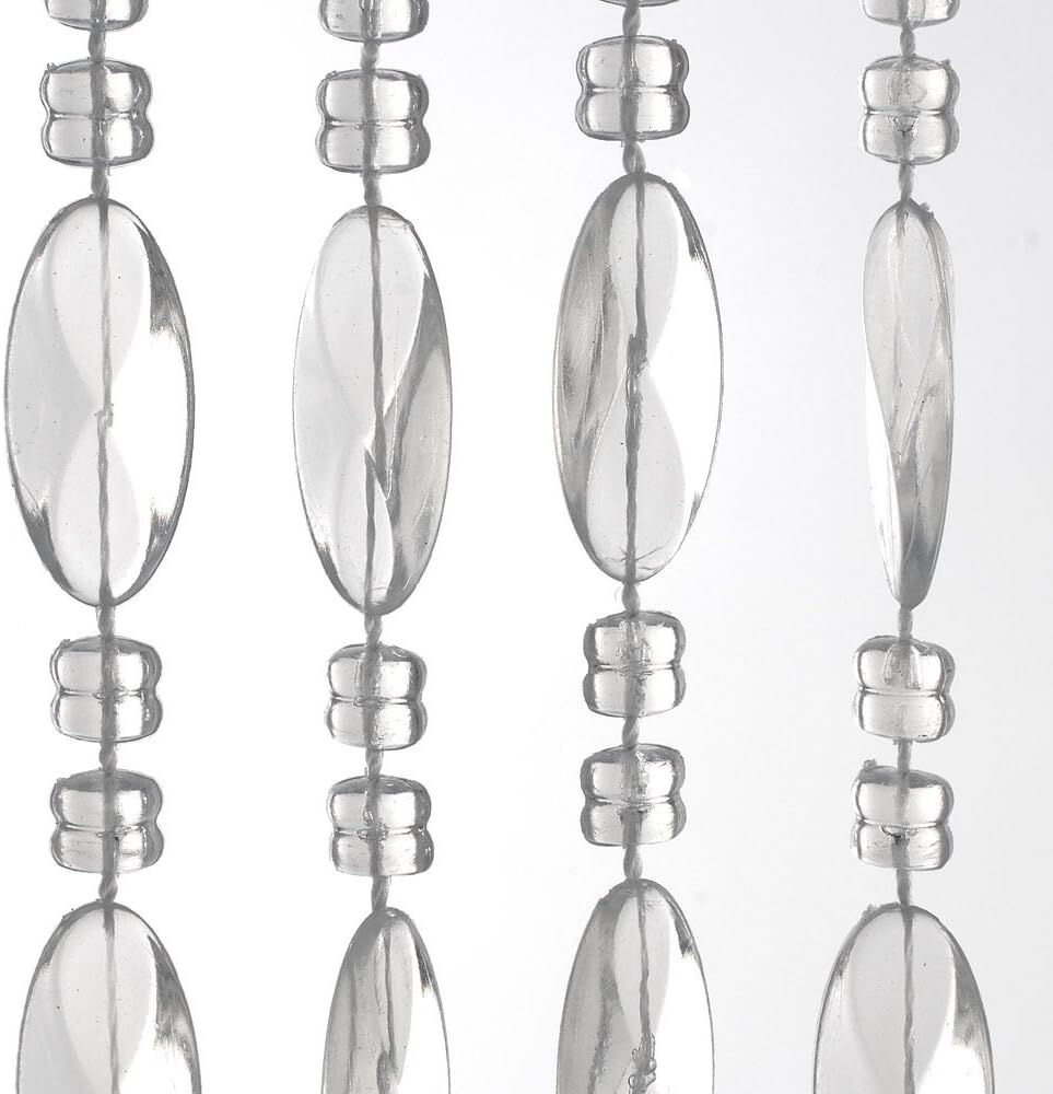 glasperle, kette, glaskeil, perlenkette, transparent