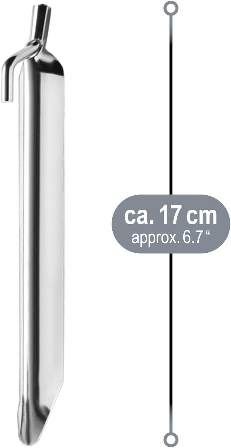 48x Zeltheringe Stahl Erdnägel in V-Form Camping Outdoor