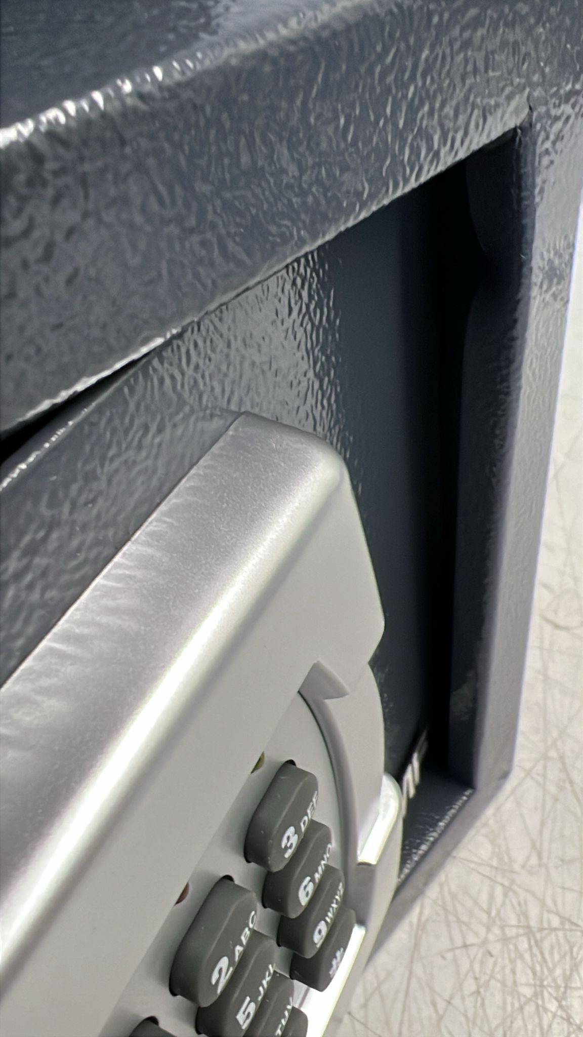Safe, Keypad, Electronic lock, Code lock, Metallic grey