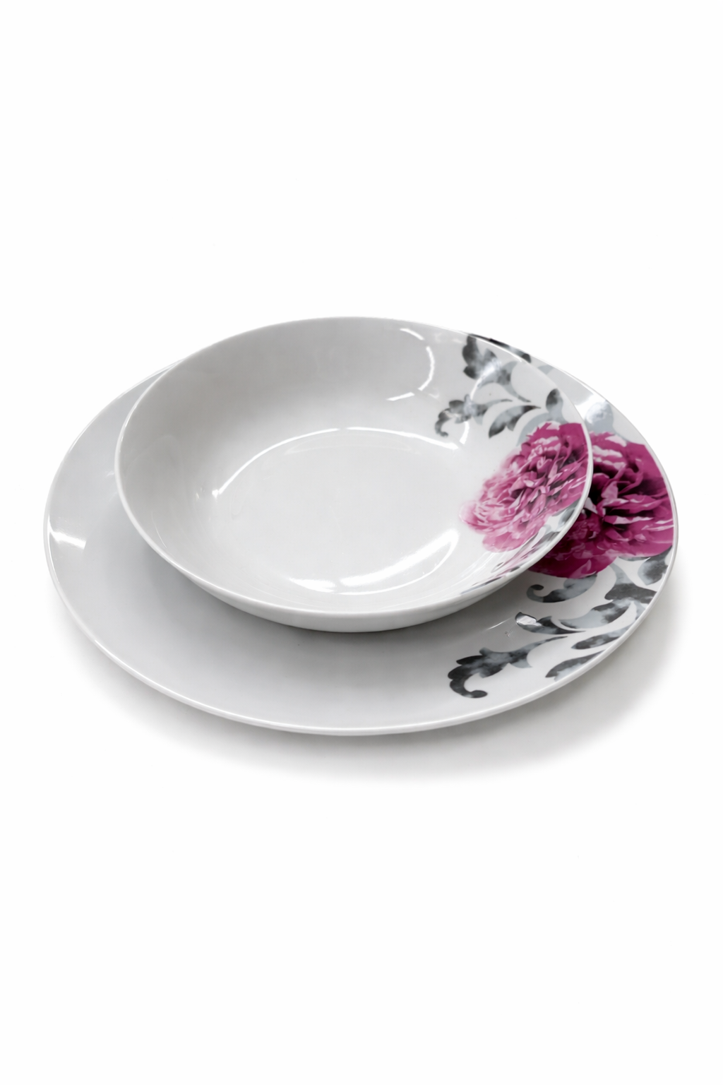 Teller, Schüssel, Keramik, Blumenmuster, Porzellan