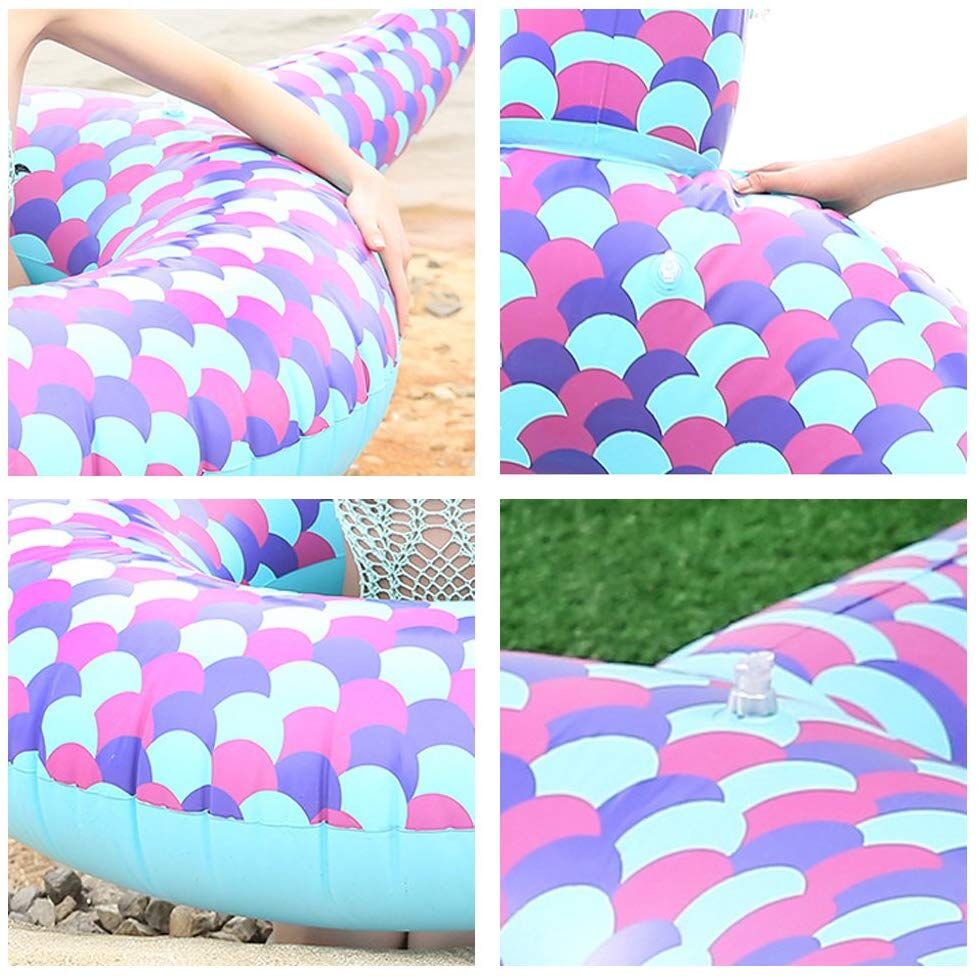 Riesige Meerjungfrau Flosse Luftmatratze Ring