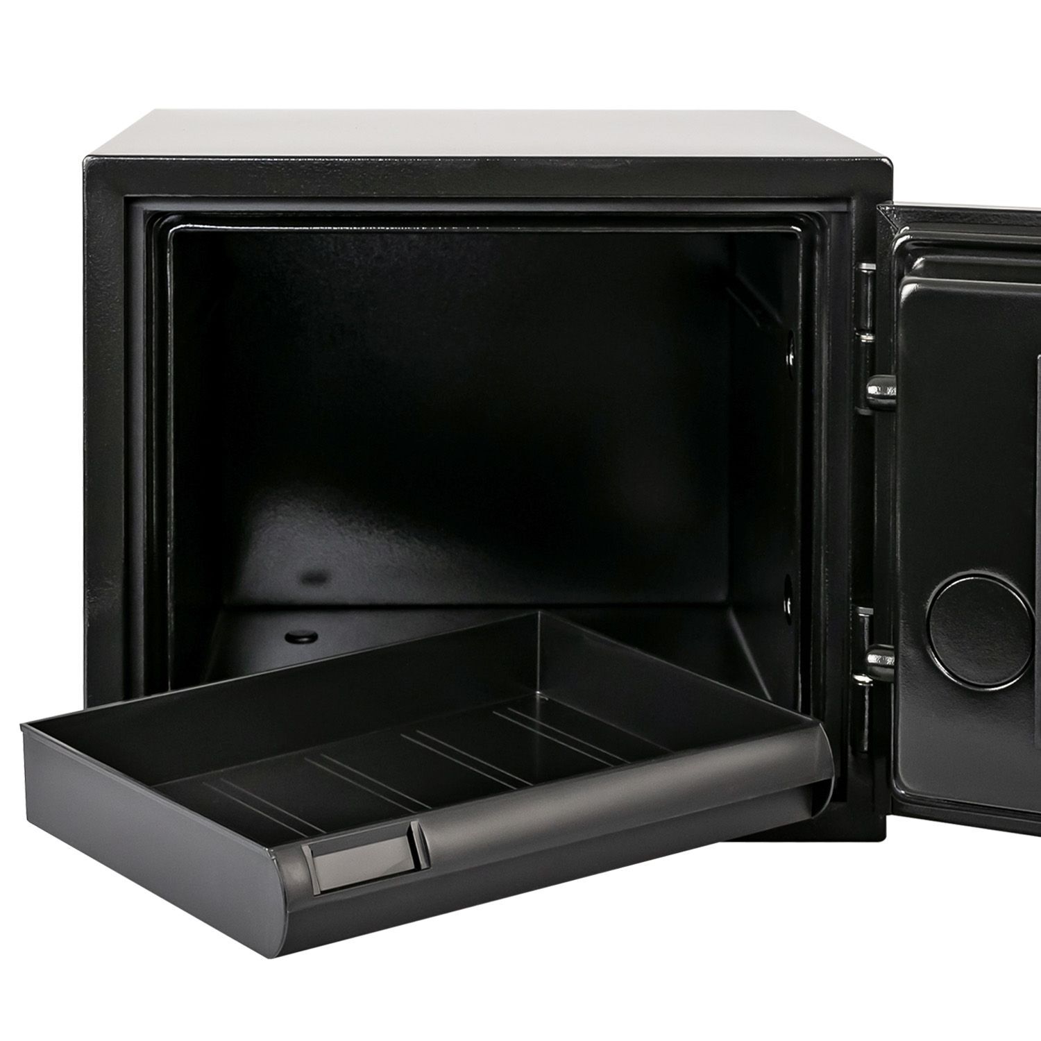 Kompakter Tresor, Schublade, Metalltresor, Sicherheitsschrank, schwarz