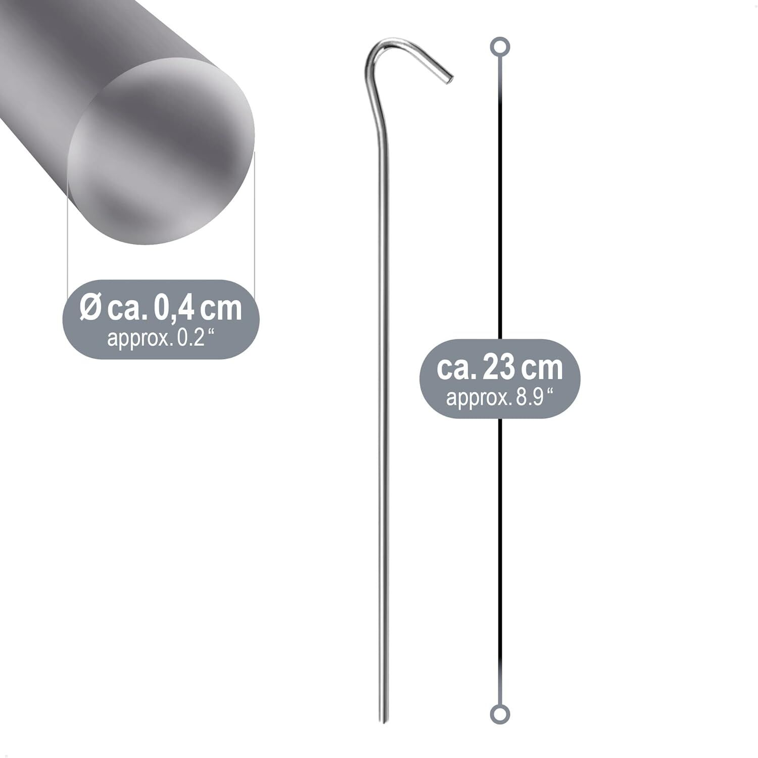 36x Zeltheringe Stahl Ø 0,4mm Erdnägel Camping Outdoor