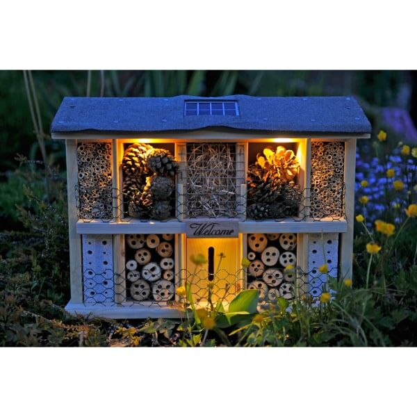 Dobar Insektenhotel Landsonne mit Solarlampe