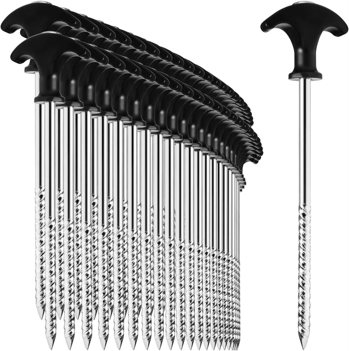 48x Zeltheringe 17cm Stahl Erdnägel