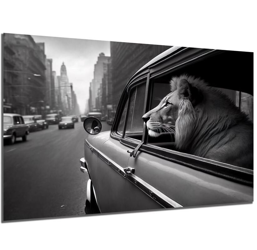 Löwe, Tierwelt, Stadt, Photographie, Auto