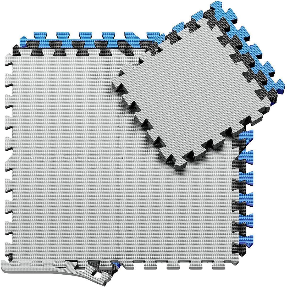 Schutzmatten 18tlg. Set Puzzlematte grau 30x30cm