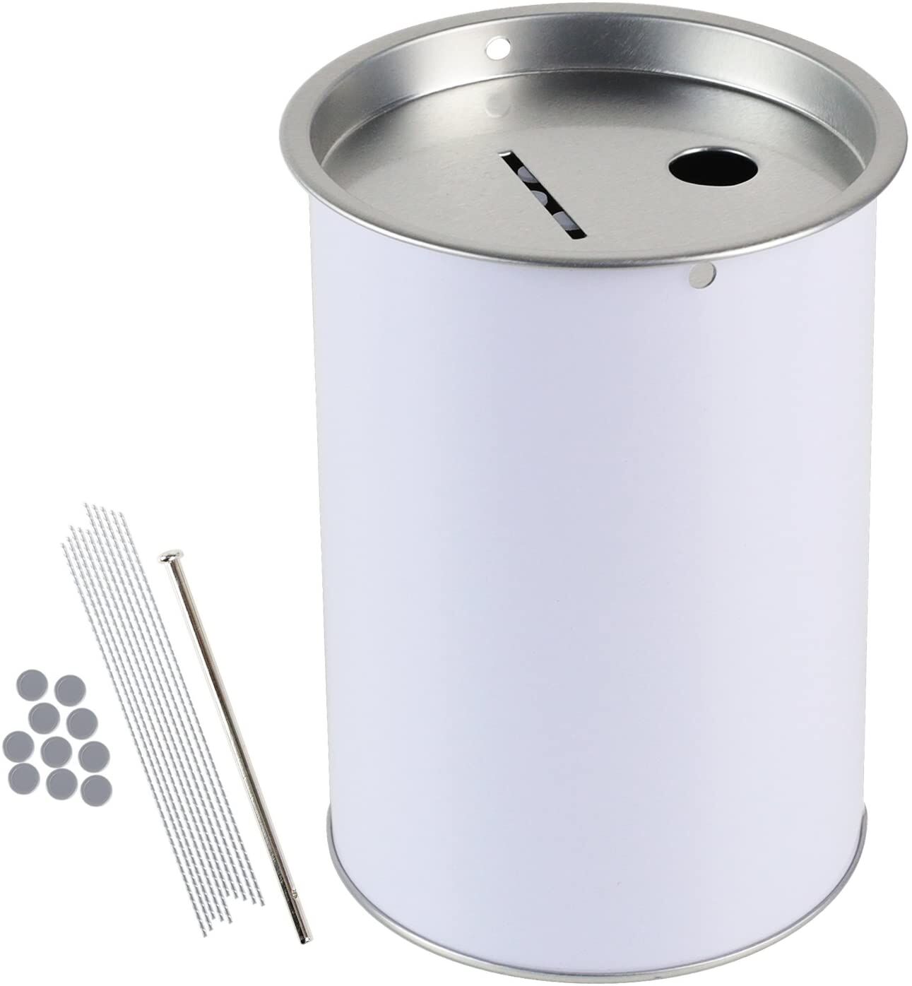 HMF Spendendose 10,0 cm weiss ohne Griff