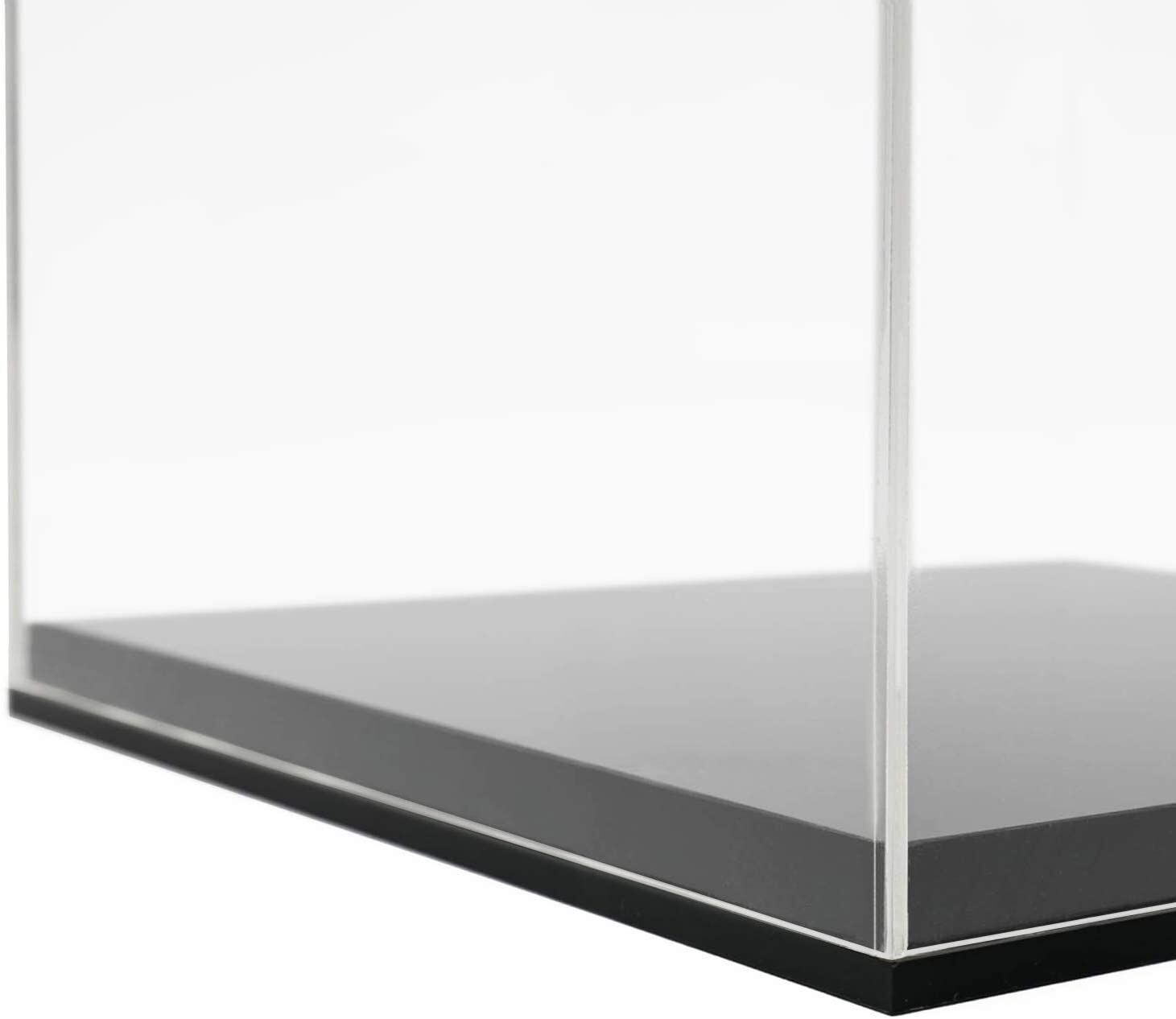 Glas, Vitrinen, Acryl, Transparent, Basis schwarz