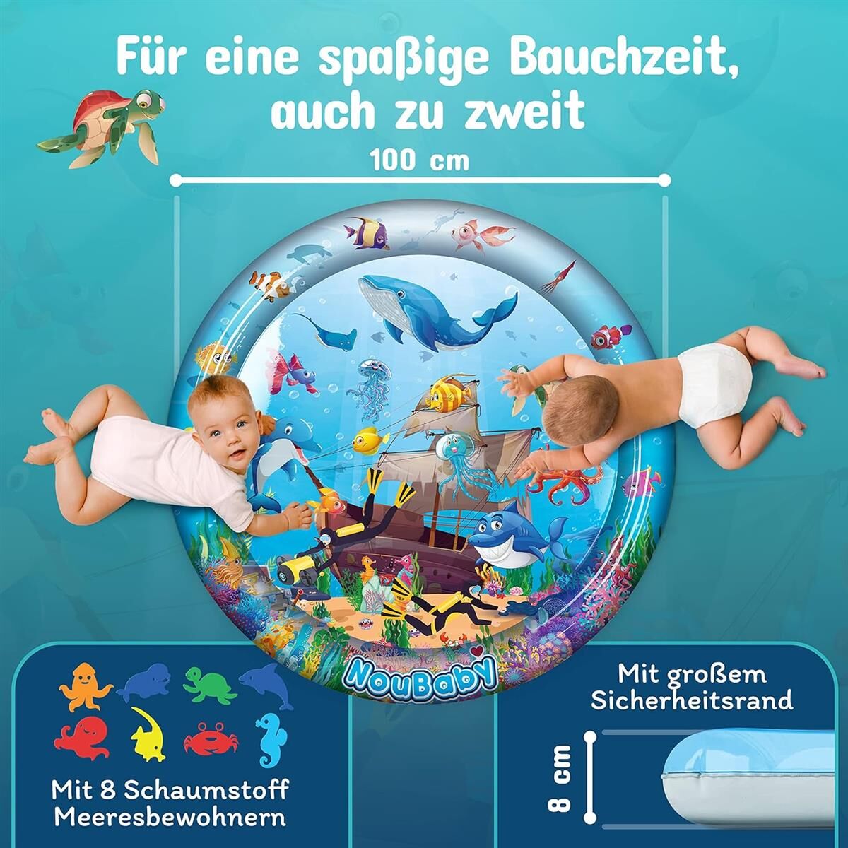 Werbung, Plakat, Baby, Person, Aquarium