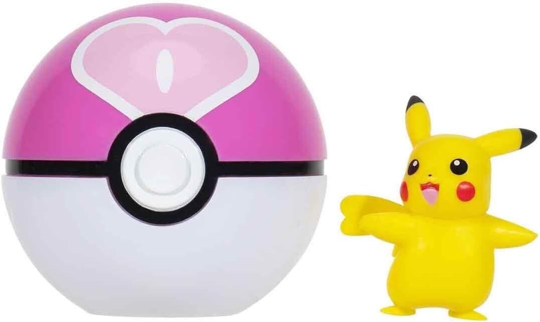 Poké Ball, Pink top, White bottom, Figurine, Spielzeug