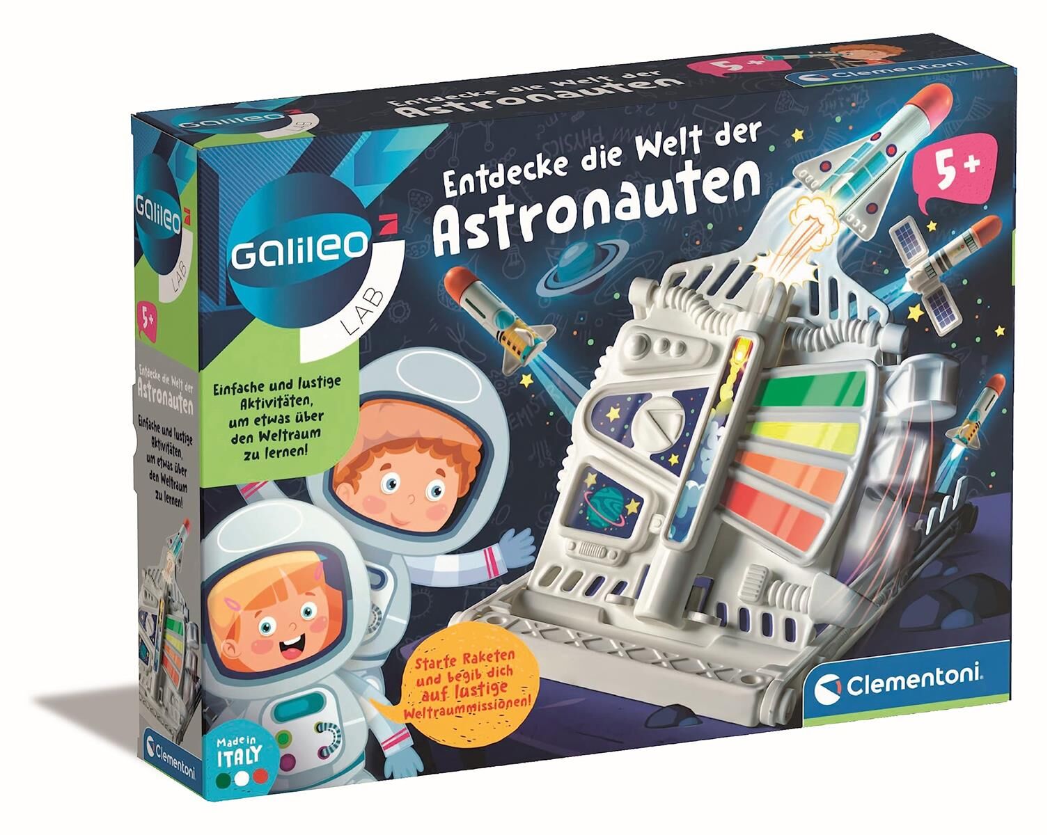 Clementoni Galileo Lab Entdecke die Welt der Astronauten - Das Weltall spielerisch erforschen für Kinder ab 5 Jahren - 59322 von Clementoni, Mittel
