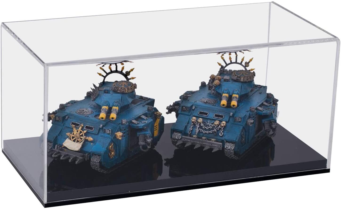 Miniature-Panzer, Diabolisches Blau-Panzer, Wargaming-Modell, Ausstellungsgehäuse, Modellfahrzeuge
