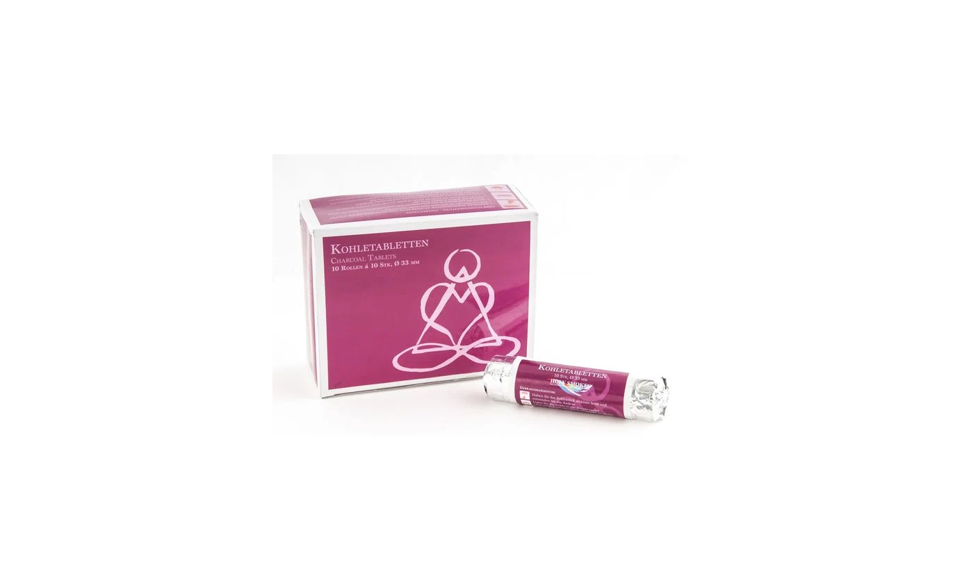 Kohletabletten 3.3 cm Rolle = 10 Tabletten
