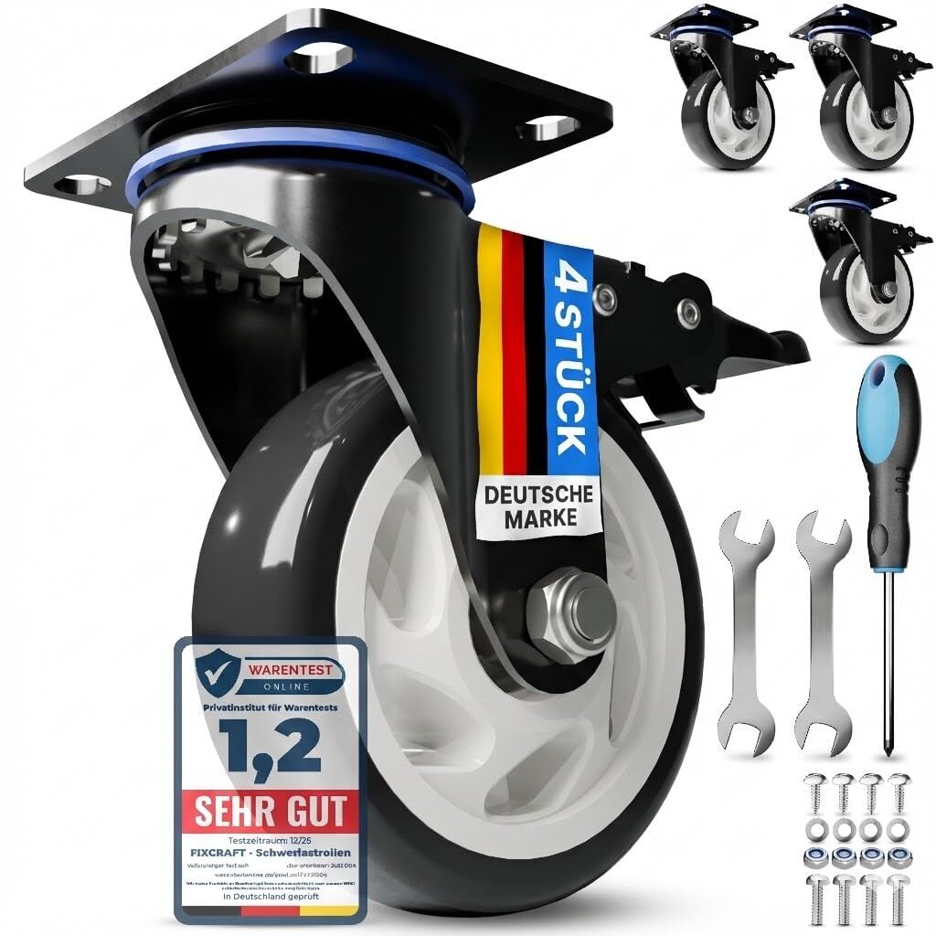 rollstuhlrolle, lenkrolle, stuhlrolle, rollenblock, verriegelung