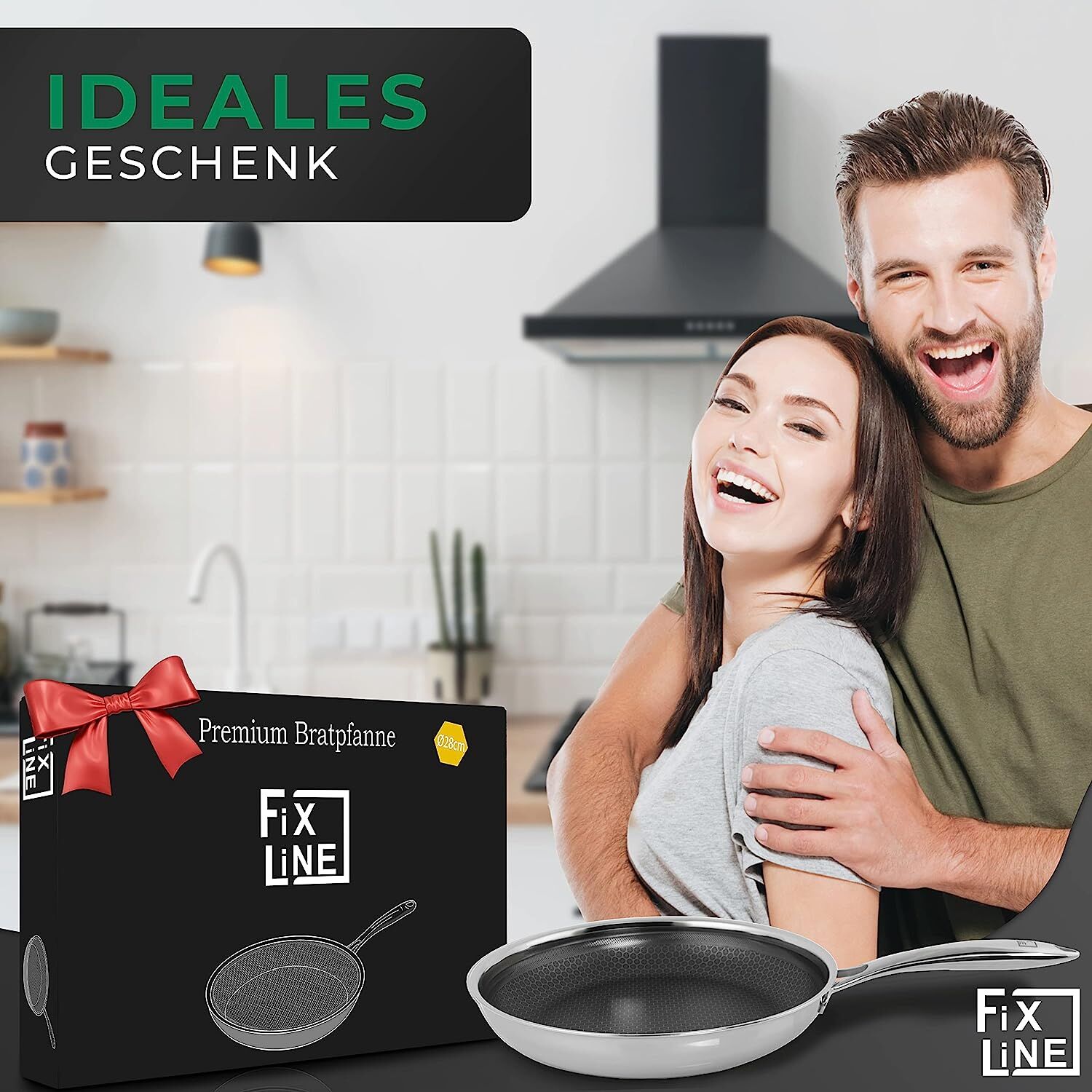 Kopf, Gesicht, Kochpfanne, Kochgeschirr, Glücklich