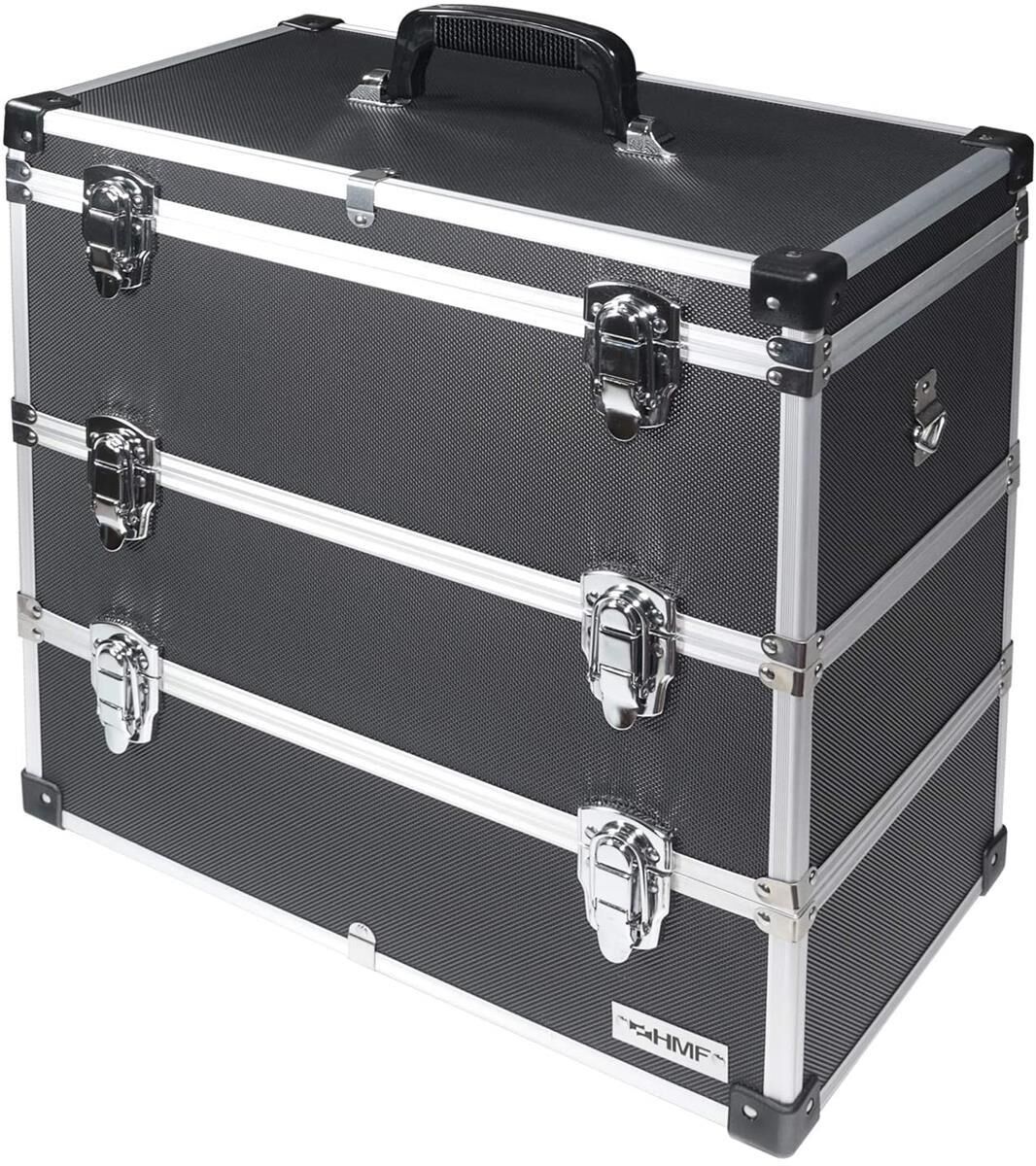 Koffer, Kunststoffkoffer, Aluminiumrahmen, Tragegriff, Sicherheitsverschluss