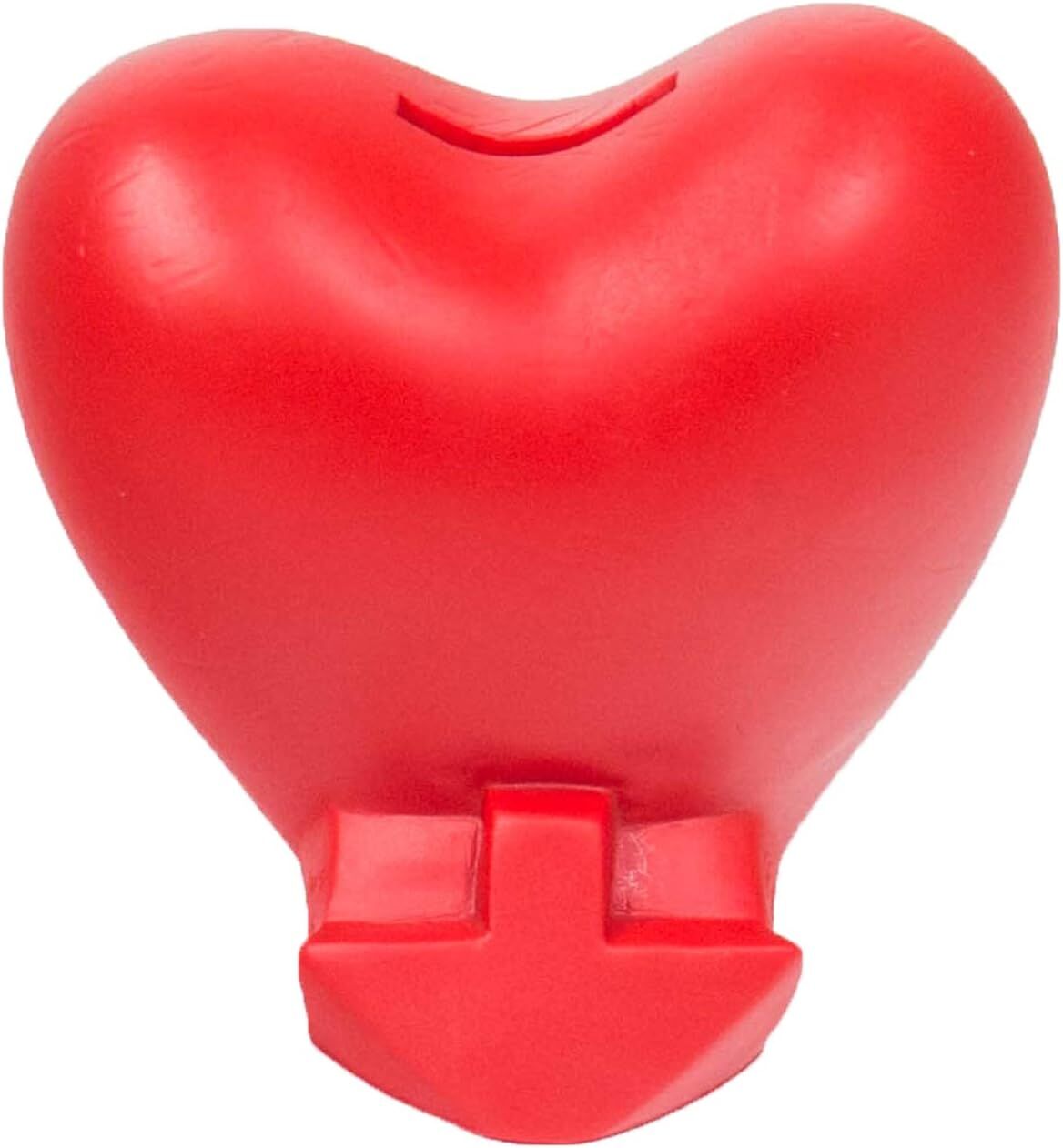 HMF Spardose Herz mit Schlüssel rot Sparbüchse