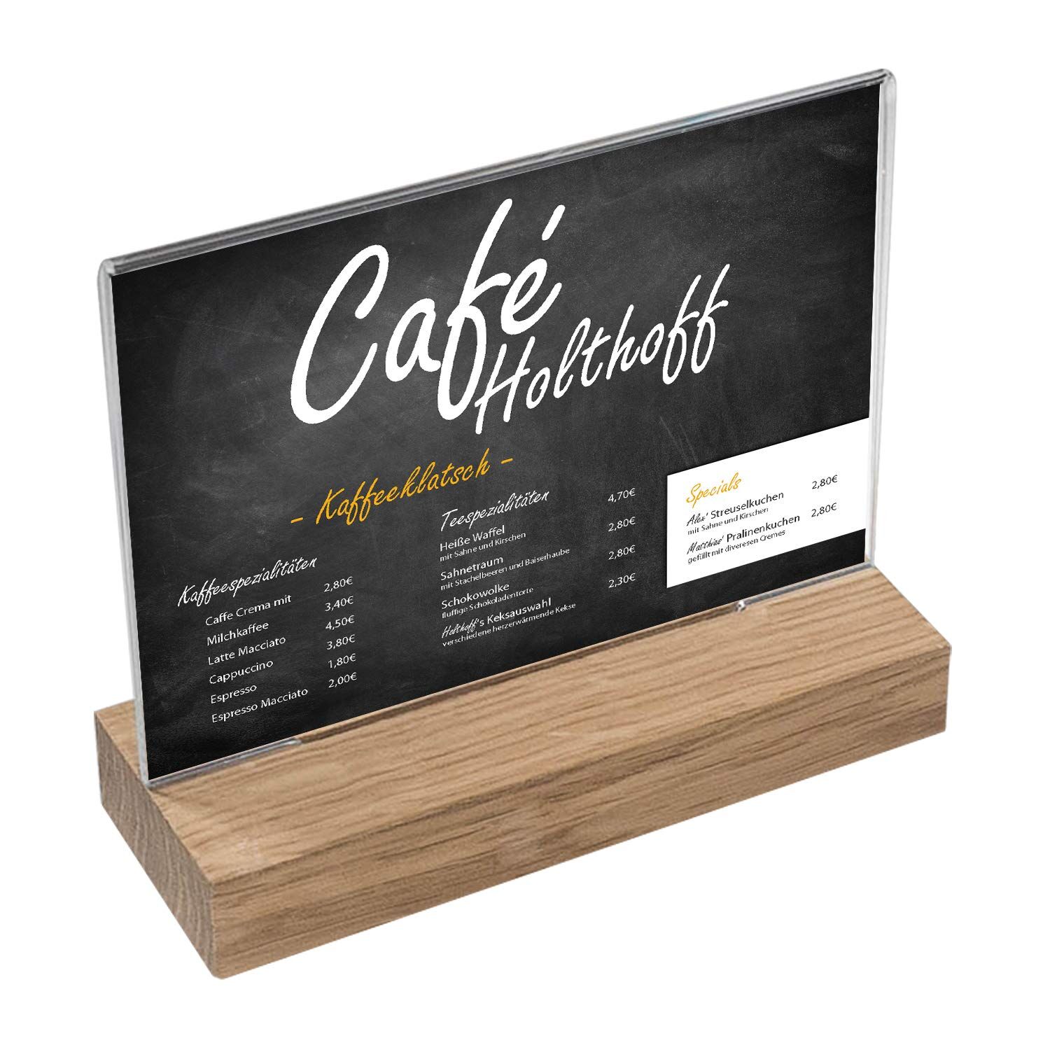 Tafel, Werbung, Holz