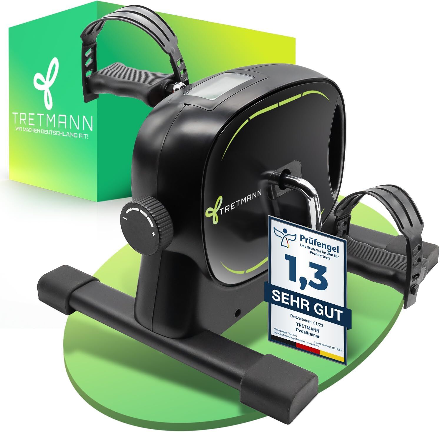 Ergometer, Pedaltrainer, Fitnessgerät, Kohlenhydrat?, Schwarz