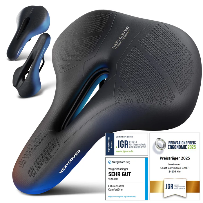 NEXTCOVER Fahrradsattel City Memory-Foam 3.0 ergonomischer Fahrrad Sattel unisex