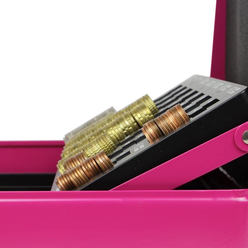 HMF Geldkassette Geldzählkassette pink