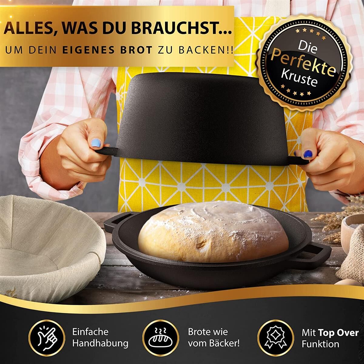Werbung, Kochpfanne, Kochgeschirr, Plakat