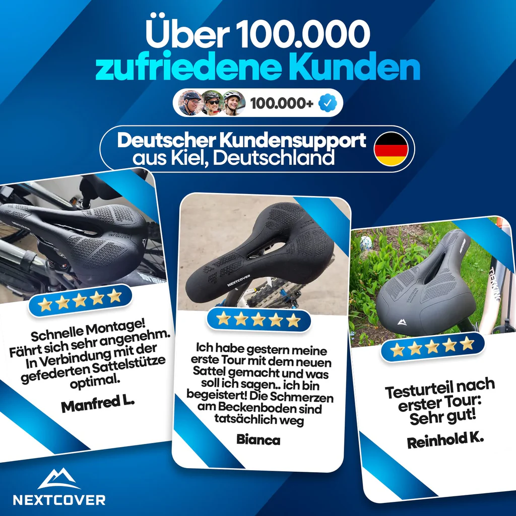 NEXTCOVER Fahrradsattel Trekking Memory-Foam 3.0 ergonomischer Fahrrad Sattel unisex