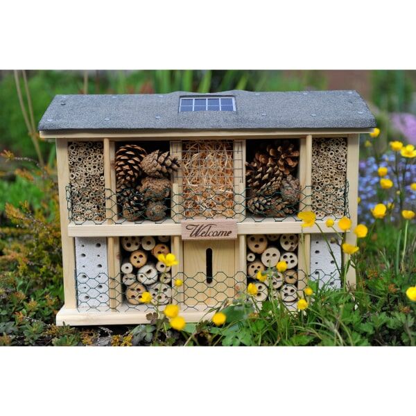 Dobar Insektenhotel Landsonne mit Solarlampe