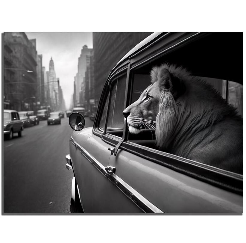 Löwe, Tierwelt, Auto, Fahrzeug, Photographie